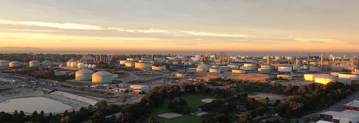 Refinery at sunrise