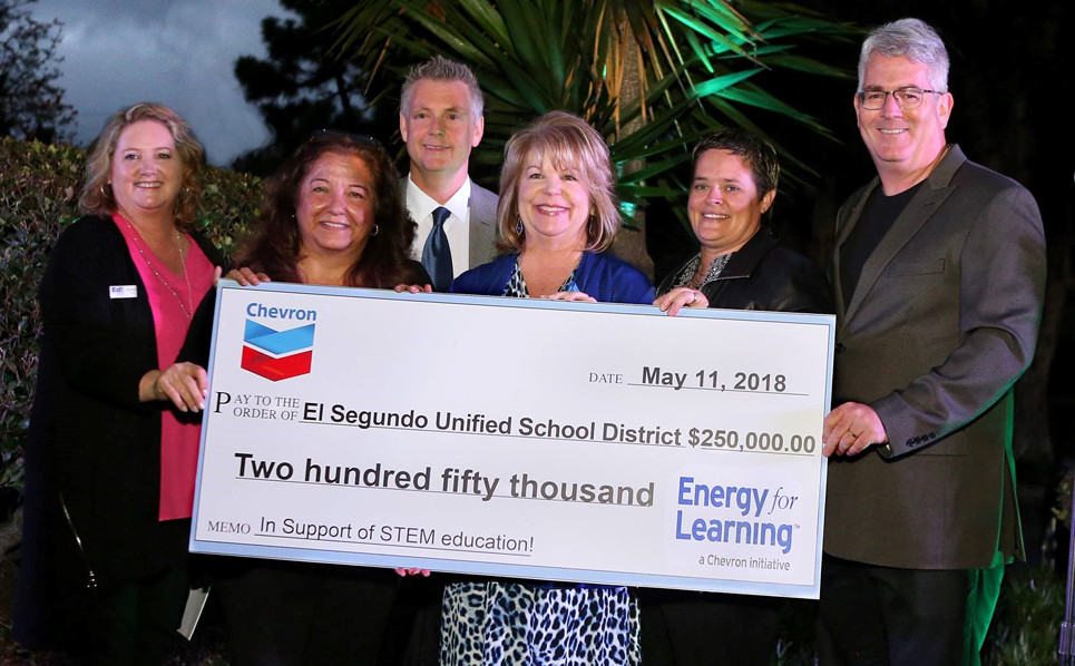 Chevron El Segundo Donates $250,000 to El Segundo Unified School District