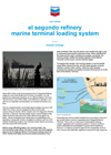 El Segundo Refinery Marine Terminal Loading System